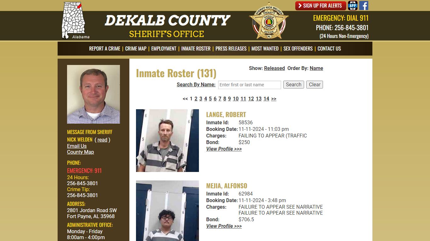 Inmate Roster - Current Inmates Booking Date Descending - DeKalb County ...