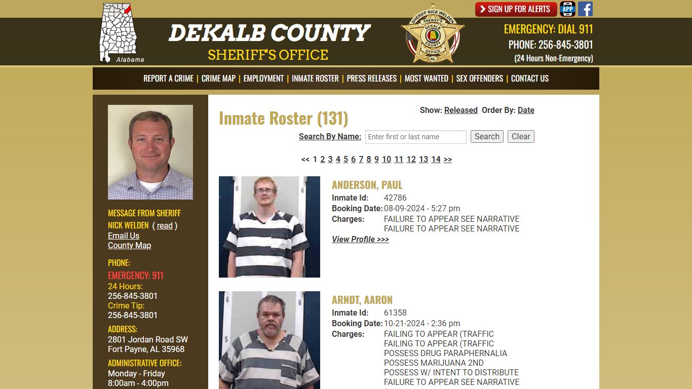 Inmate Roster - Current Inmates - DeKalb County Sheriff