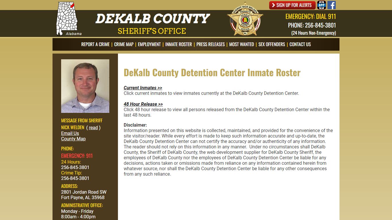 Roster Choose - DeKalb County Sheriff's Office - Fort Payne, Alabama